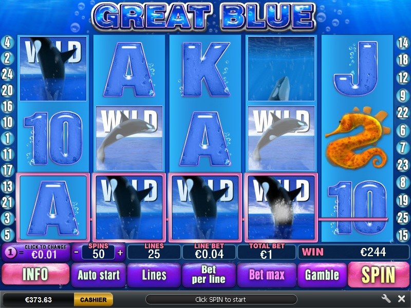 Mudahnya Bermain Great Blue Slot