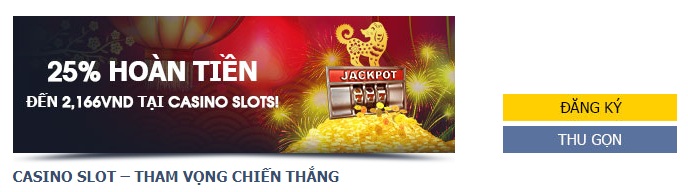 Hoàn tiền 25% tại M88 casino slot lên đến 2,166,000 VND