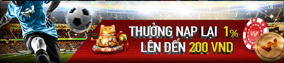 Khuyến mãi tái nạp, hưởng lên tới 200,000 VND mỗi ngày từ W88