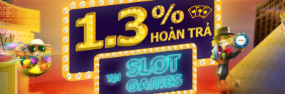 Nhận hoàn trả 1.3% tại Slot Games từ Letou